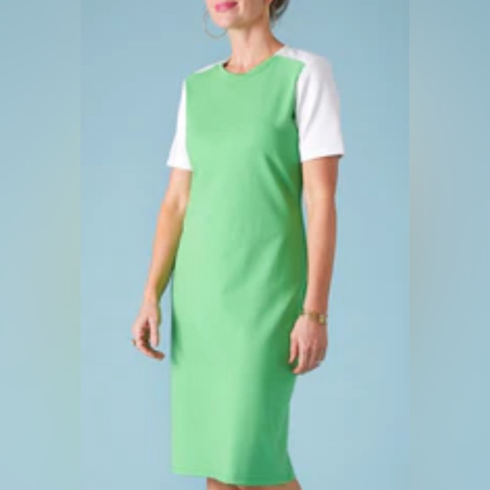 NWT Sonnet James Kelly Green Quincy Dress Large